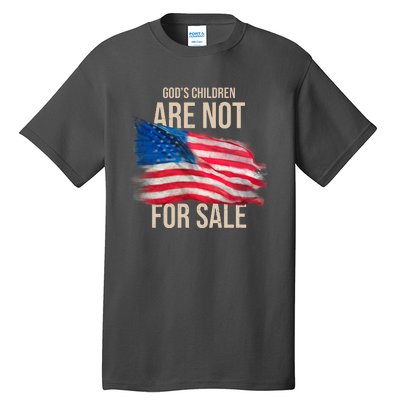 Gods Children Are Not For Sale Usa Flag Tall T-Shirt