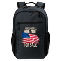 Gods Children Are Not For Sale Usa Flag Backpack