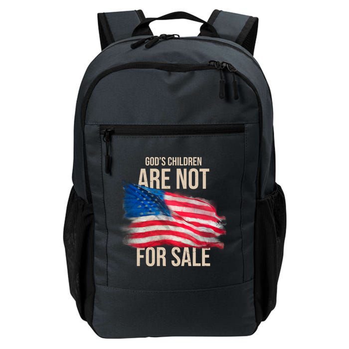 Gods Children Are Not For Sale Usa Flag Backpack