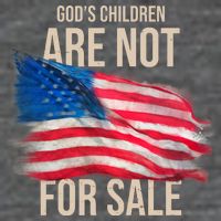 Gods Children Are Not For Sale Usa Flag Backpack