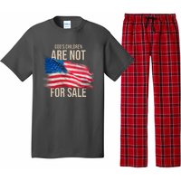 Gods Children Are Not For Sale Usa Flag Pajama Set