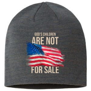 Gods Children Are Not For Sale Usa Flag Sustainable Beanie