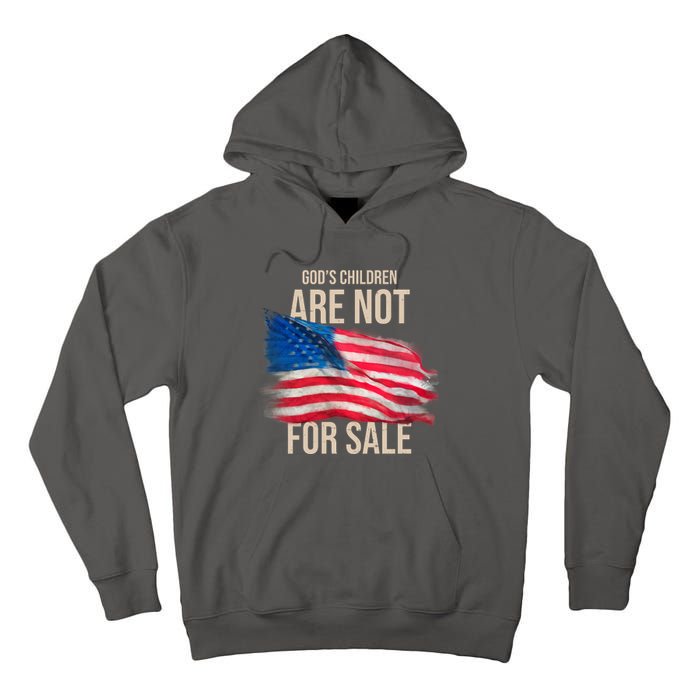 Gods Children Are Not For Sale Usa Flag Tall Hoodie