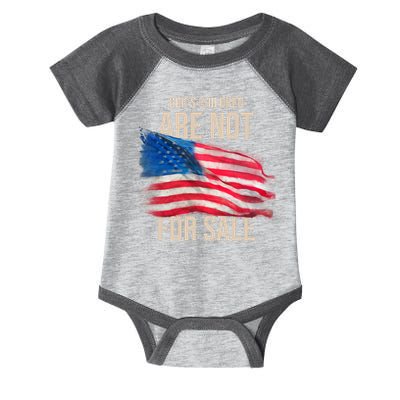 Gods Children Are Not For Sale Usa Flag Infant Baby Jersey Bodysuit