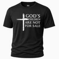 Gods Children Are Not For Sale Cross Christian Cooling Performance Crew T-Shirt