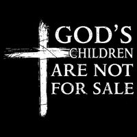 Gods Children Are Not For Sale Cross Christian 7-Panel Snapback Hat
