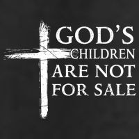 Gods Children Are Not For Sale Cross Christian Golf Towel
