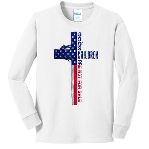 Gods Children Are Not For Sale: Embracing Sound Of Freedom Kids Long Sleeve Shirt