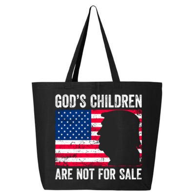 Gods Children Are Not For Sale Trump. 25L Jumbo Tote