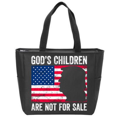 Gods Children Are Not For Sale Trump. Zip Tote Bag