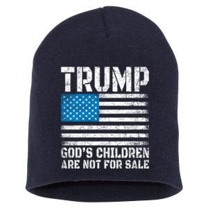 Gods Children Are Not For Sale Trump. Short Acrylic Beanie