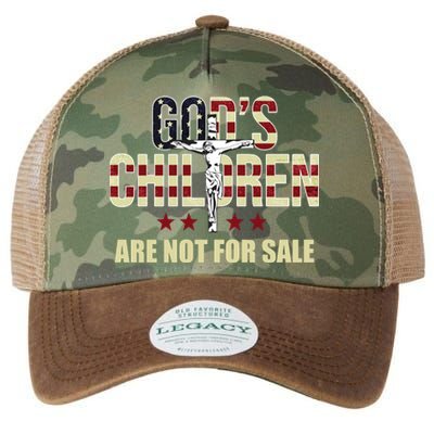 Gods Children Are Not For Sale Cross Usa Legacy Tie Dye Trucker Hat