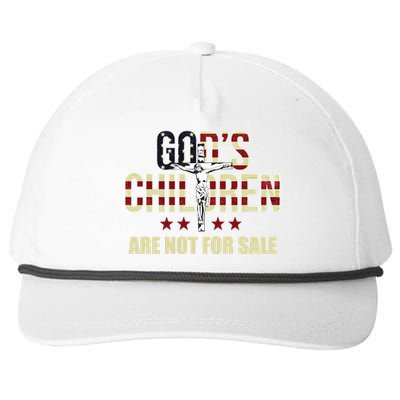 Gods Children Are Not For Sale Cross Usa Snapback Five-Panel Rope Hat