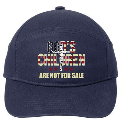 Gods Children Are Not For Sale Cross Usa 7-Panel Snapback Hat