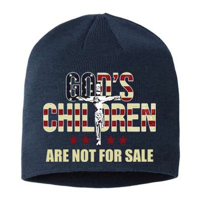 Gods Children Are Not For Sale Cross Usa Sustainable Beanie