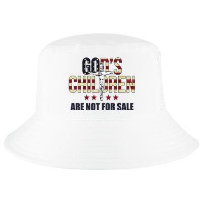 Gods Children Are Not For Sale Cross Usa Cool Comfort Performance Bucket Hat