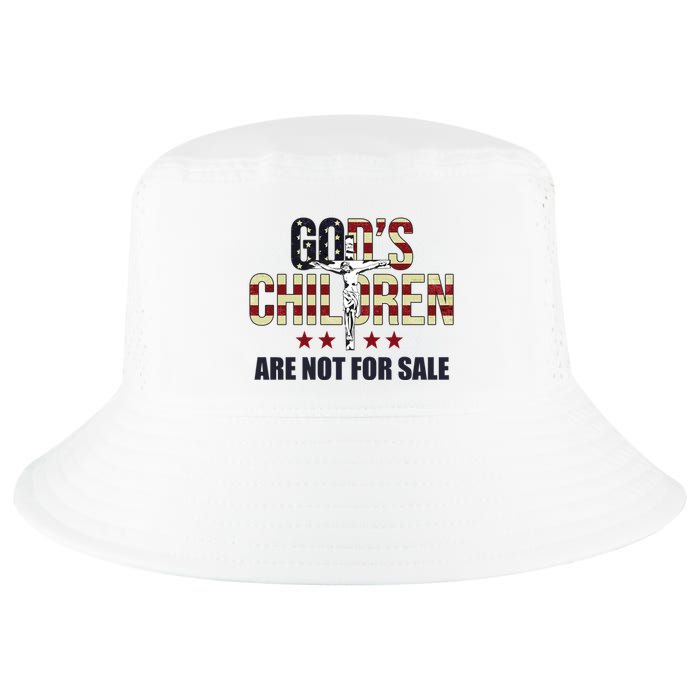 Gods Children Are Not For Sale Cross Usa Cool Comfort Performance Bucket Hat