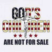 Gods Children Are Not For Sale Cross Usa Cool Comfort Performance Bucket Hat