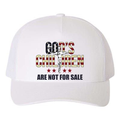 Gods Children Are Not For Sale Cross Usa Yupoong Adult 5-Panel Trucker Hat