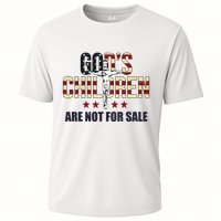Gods Children Are Not For Sale Cross Usa Cooling Performance Crew T-Shirt