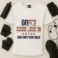 Gods Children Are Not For Sale Cross Usa Cooling Performance Crew T-Shirt