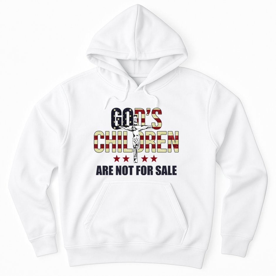 Gods Children Are Not For Sale Cross Usa Hoodie
