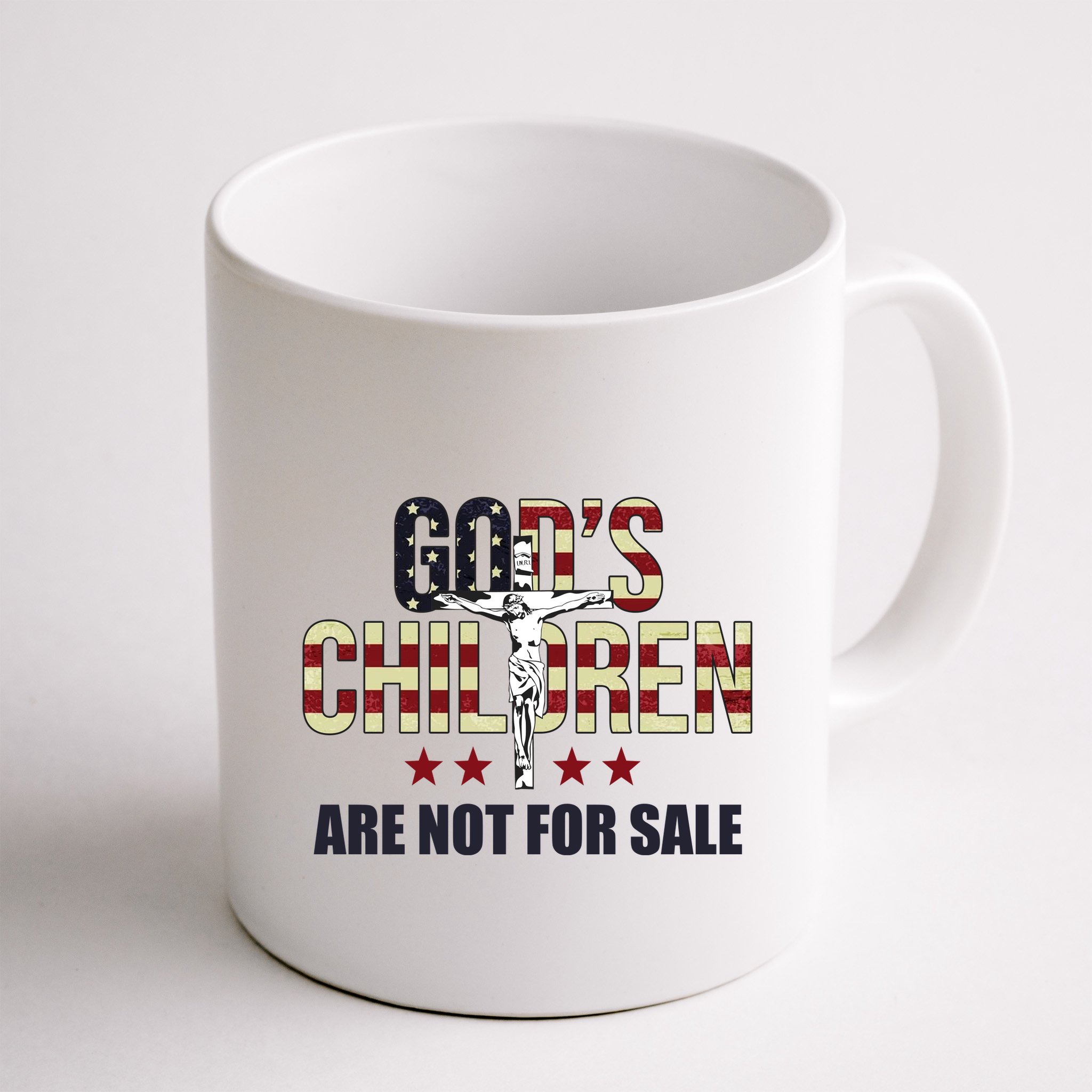Gods Children Are Not For Sale Cross Usa Mug