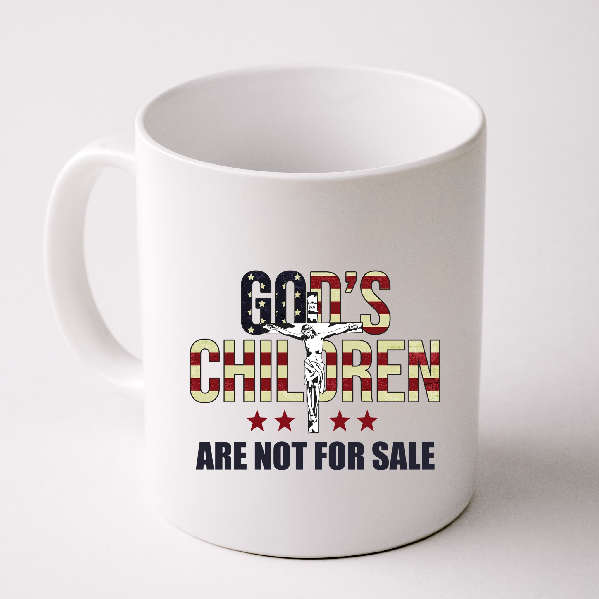 Gods Children Are Not For Sale Cross Usa Mug