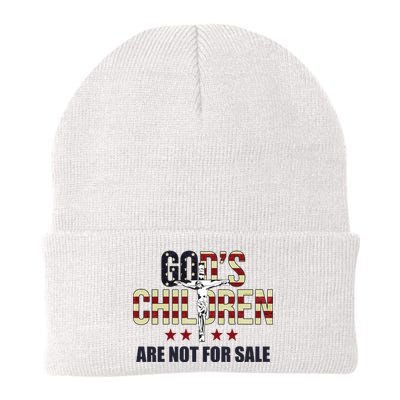 Gods Children Are Not For Sale Cross Usa Knit Cap Winter Beanie