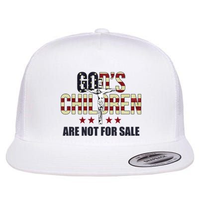 Gods Children Are Not For Sale Cross Usa Flatbill Hat