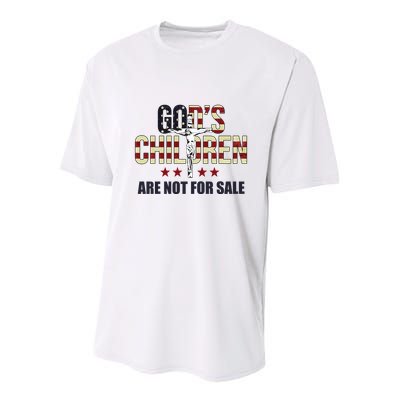 Gods Children Are Not For Sale Cross Usa Youth Performance Sprint T-Shirt