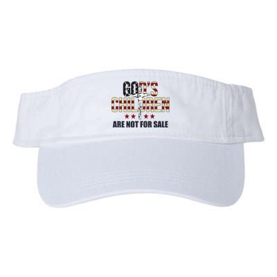 Gods Children Are Not For Sale Cross Usa Valucap Bio-Washed Visor