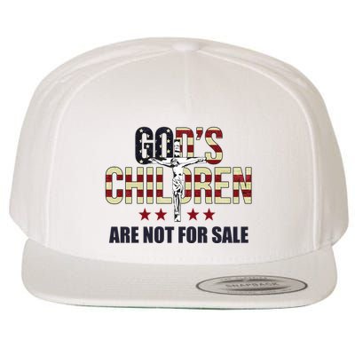 Gods Children Are Not For Sale Cross Usa Wool Snapback Cap