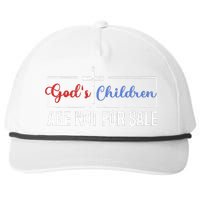 Gods Children Are Not For Sale Christian Snapback Five-Panel Rope Hat