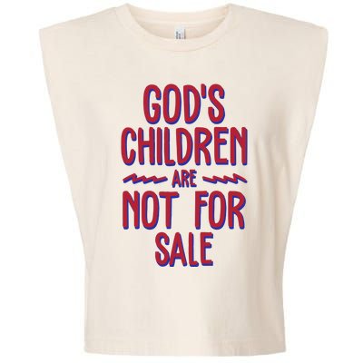 Gods Children Are Not For Sale Awareness Garment-Dyed Women's Muscle Tee