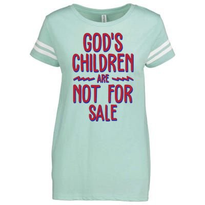 Gods Children Are Not For Sale Awareness Enza Ladies Jersey Football T-Shirt