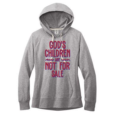 Gods Children Are Not For Sale Awareness Women's Fleece Hoodie