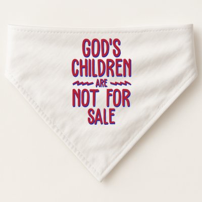 Gods Children Are Not For Sale Awareness USA-Made Doggie Bandana