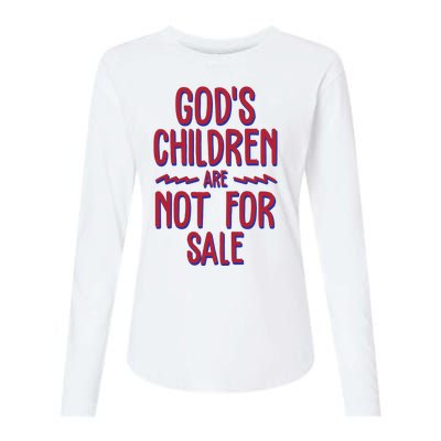 Gods Children Are Not For Sale Awareness Womens Cotton Relaxed Long Sleeve T-Shirt