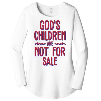 Gods Children Are Not For Sale Awareness Women's Perfect Tri Tunic Long Sleeve Shirt