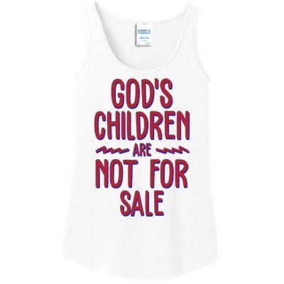 Gods Children Are Not For Sale Awareness Ladies Essential Tank