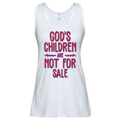 Gods Children Are Not For Sale Awareness Ladies Essential Flowy Tank