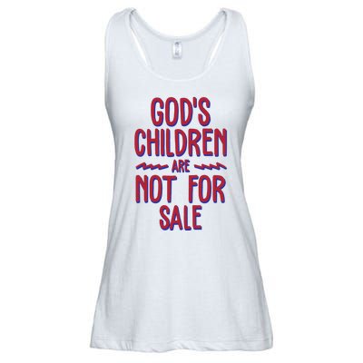 Gods Children Are Not For Sale Awareness Ladies Essential Flowy Tank