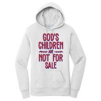 Gods Children Are Not For Sale Awareness Women's Pullover Hoodie