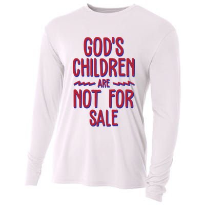 Gods Children Are Not For Sale Awareness Cooling Performance Long Sleeve Crew