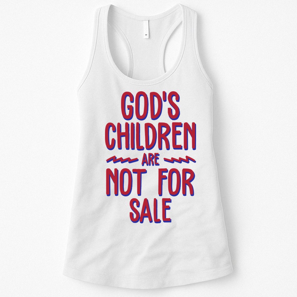 Gods Children Are Not For Sale Awareness Womens Tank Top
