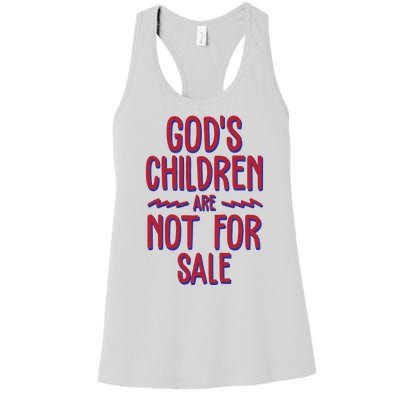 Gods Children Are Not For Sale Awareness Women's Racerback Tank