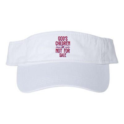 Gods Children Are Not For Sale Awareness Valucap Bio-Washed Visor