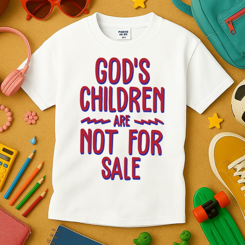 Gods Children Are Not For Sale Awareness Kids T-Shirt