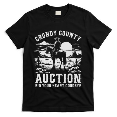 Grundy County Auction Bid Your Heart Goodbye Funny Cowboy T-Shirt